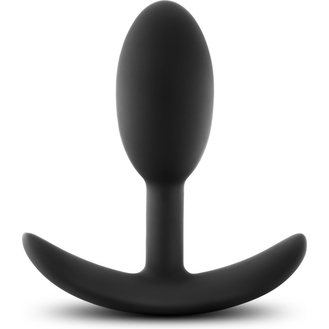 Черная анальная пробка Wearable Vibra Slim Plug Small - 8,9 см. - Luxe