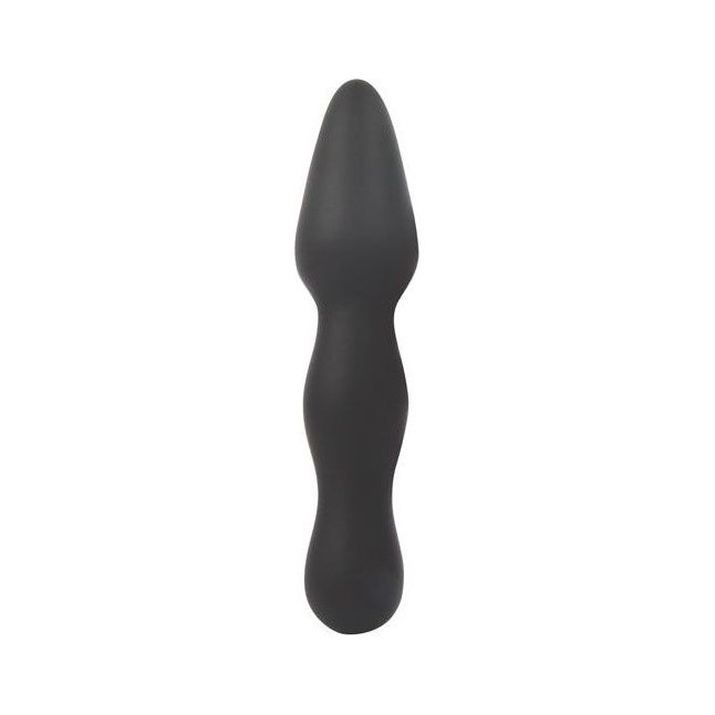 Черный конусообразный анальный стимулятор - 17 см - SEX EXPERT