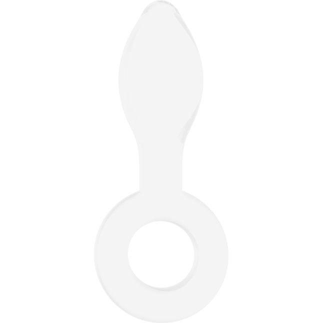 Белая анальная пробка Plugger - 11,9 см - Chrystalino