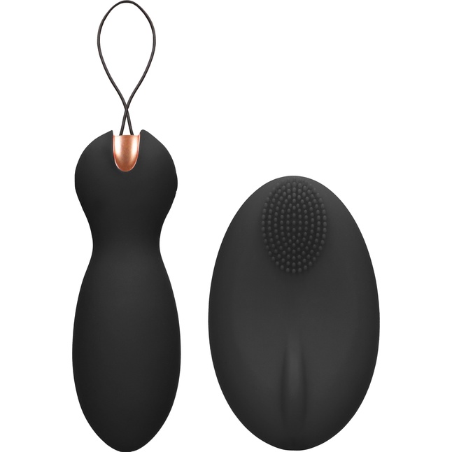 Черные вагинальные шарики Purity с пультом ДУ - Elegance. Фотография 2.