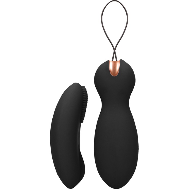 Черные вагинальные шарики Purity с пультом ДУ - Elegance. Фотография 3.