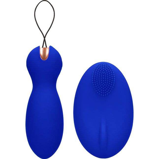 Синие вагинальные шарики Purity с пультом ДУ - Elegance. Фотография 2.