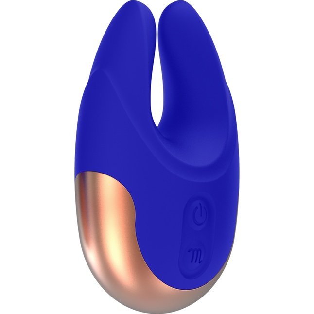 Синий клиторальный стимулятор Lavish - 8,9 см - Elegance. Фотография 2.
