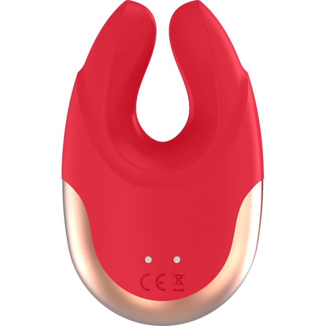 Красный клиторальный стимулятор Lavish - 8,9 см - Elegance. Фотография 3.