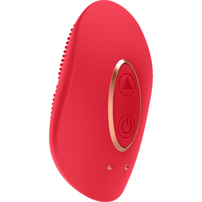 Красный клиторальный стимулятор Precious - 6,4 см - Elegance