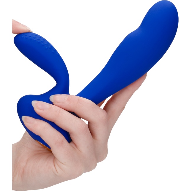 Синий вибратор G-Spot and Clitoral Vibrator Flair - 17,5 см - Elegance. Фотография 5.