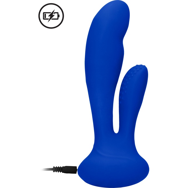 Синий вибратор G-Spot and Clitoral Vibrator Flair - 17,5 см - Elegance. Фотография 8.