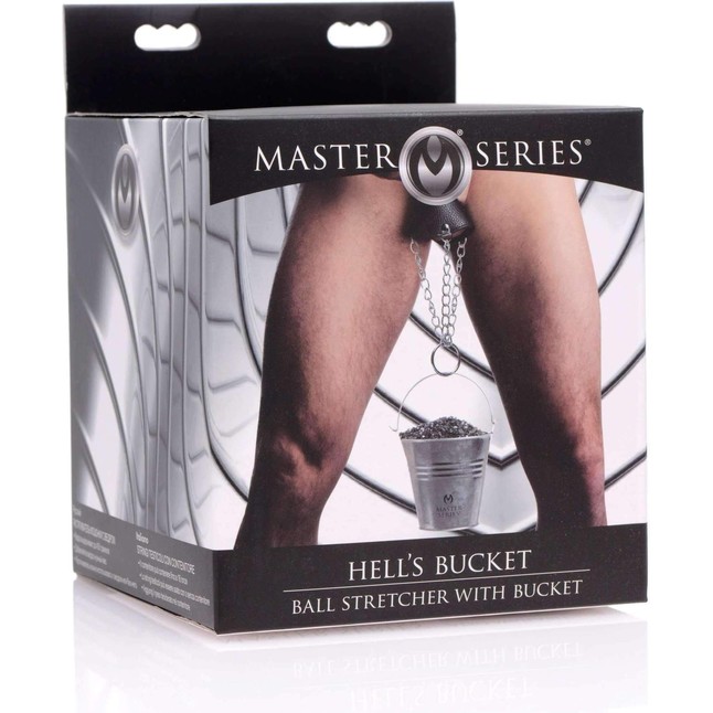 Утяжка на мошонку с ведром для груза Hells Bucket Ball Stretcher - Master Series. Фотография 3.