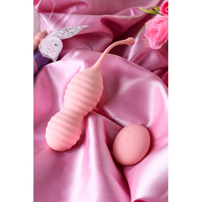Нежно-розовые вагинальные шарики ZEFYR с пультом ДУ. Фотография 10.