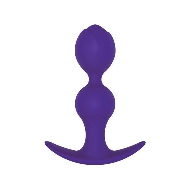 Фиолетовая силиконовая анальная втулка - 11 см - SWEET TOYS
