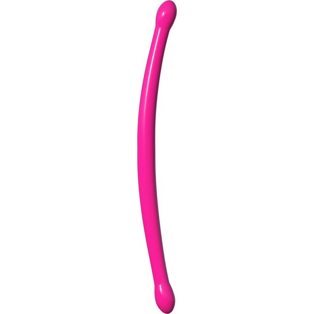Розовый двусторонний гибкий фаллоимитатор Double Whammy - 43,8 см - Classix. Фотография 5.