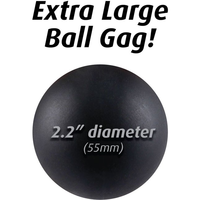 Большой кляп-шарик Extreme Ball Gag - Fetish Fantasy Extreme. Фотография 6.