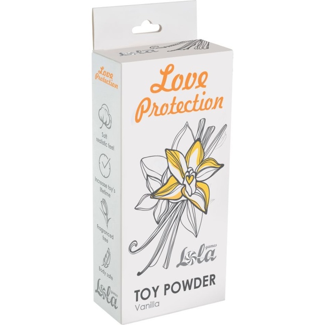 Пудра для игрушек Love Protection с ароматом ванили - 30 гр - Love Protection. Фотография 2.