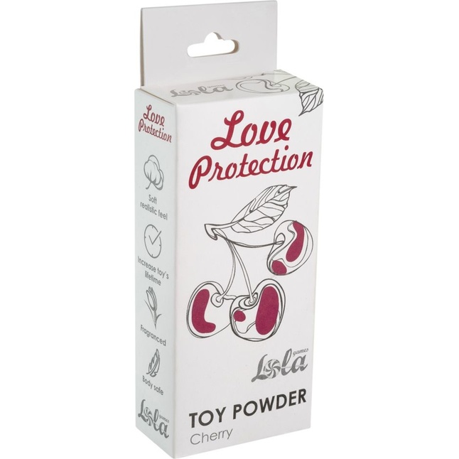 Пудра для игрушек Love Protection с ароматом вишни - 15 гр - Love Protection. Фотография 2.