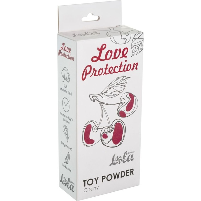 Пудра для игрушек Love Protection с ароматом вишни - 30 гр - Love Protection. Фотография 2.