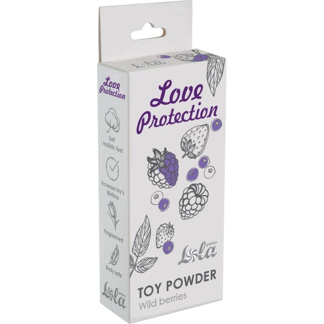 Пудра для игрушек Love Protection с ароматом лесных ягод - 15 гр - Love Protection. Фотография 2.