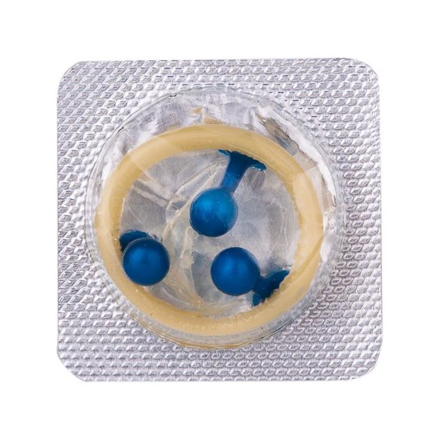 Стимулирующий презерватив-насадка Roll Ball Banana - Sitabella condoms. Фотография 4.