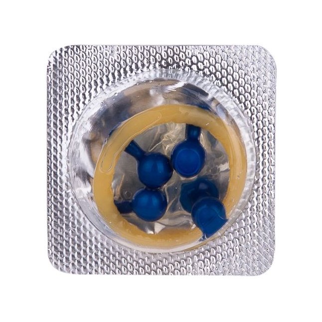 Стимулирующий презерватив-насадка Roll Ball Cherry - Sitabella condoms. Фотография 4.
