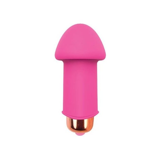 Розовый силиконовый вибромассажер Sweet Toys - 5 см - SWEET TOYS