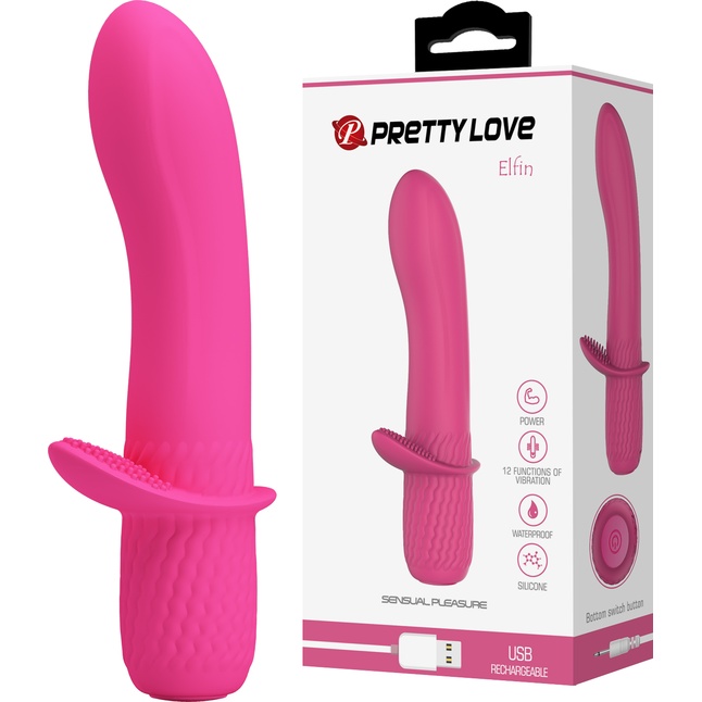 Розовый вибростимулятор Troy - 15 см - Pretty Love. Фотография 2.