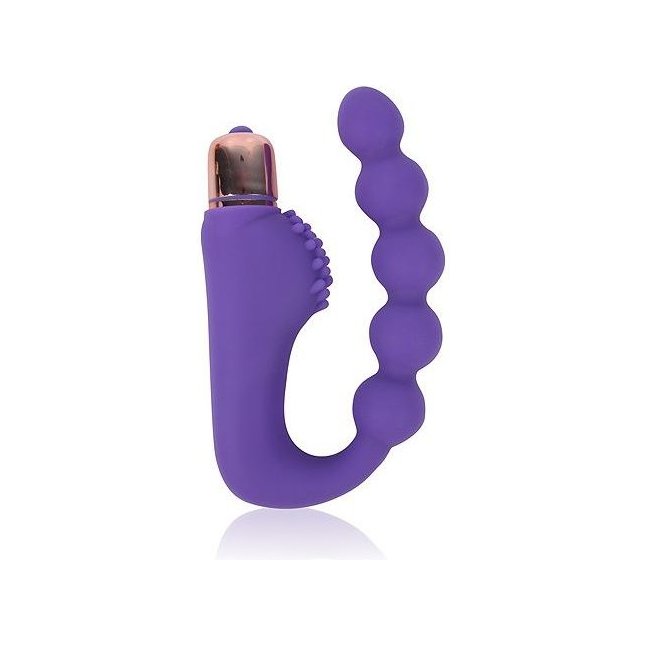 Фиолетовый фантазийный вибромассажер-елочка Cosmo - COSMO