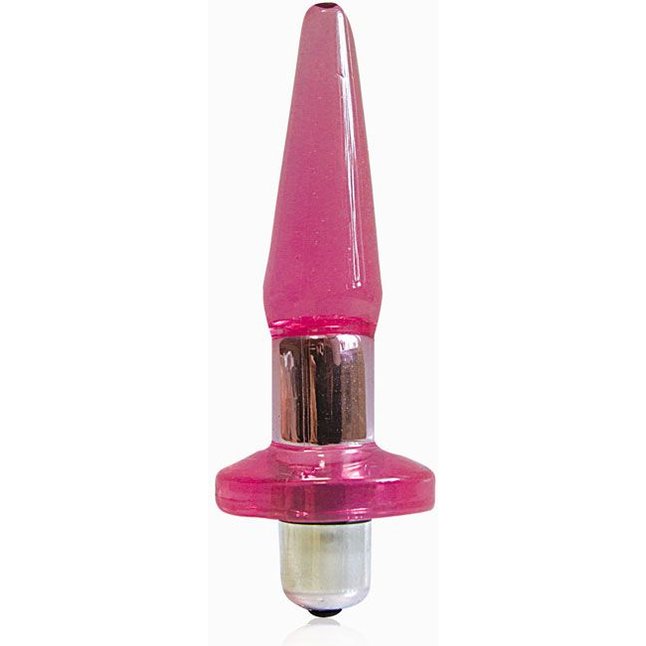 Розовая коническая вибровтулка - 12,4 см - SEXY FRIEND