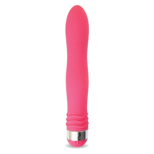 Розовый эргономичный вибратор Sexy Friend - 17,5 см