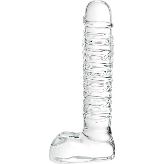 Стеклянный прозрачный фаллоимитатор Sexus Glass - 21 см - Sexus Glass. Фотография 3.