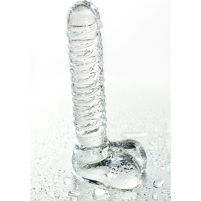 Стеклянный прозрачный фаллоимитатор Sexus Glass - 21 см - Sexus Glass. Фотография 9.