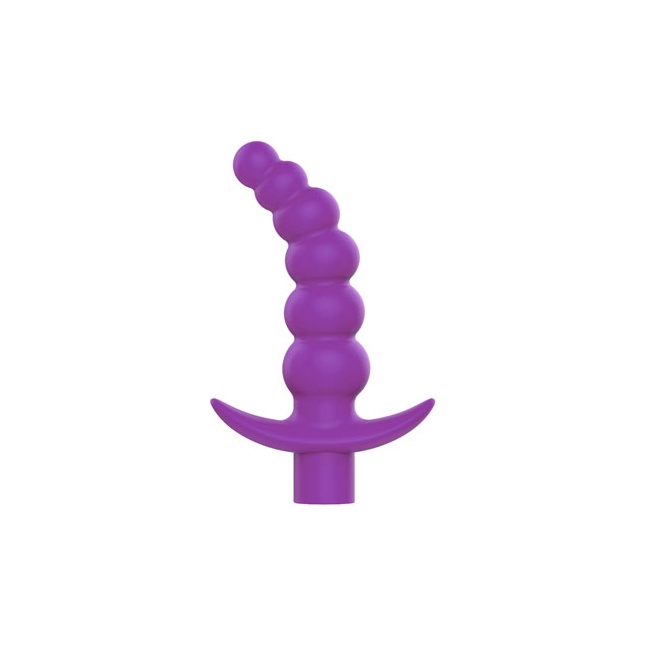 Фиолетовая вибрирующая анальная елочка Sweet Toys - 10,8 см - SWEET TOYS