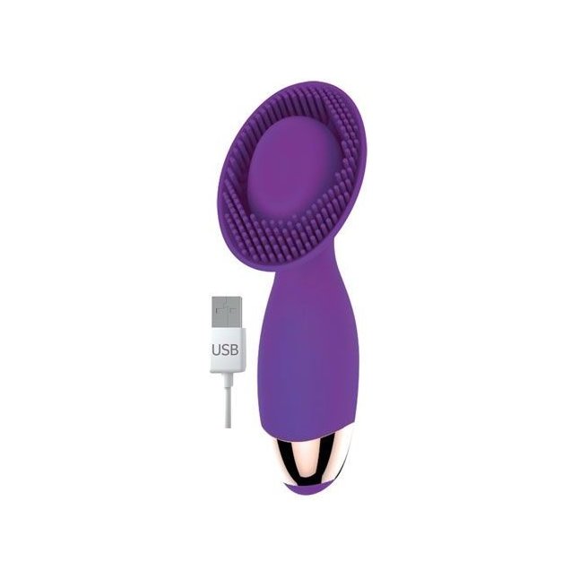 Фиолетовый фантазийный вибромассажер с 10 режимами вибрации - SWEET TOYS