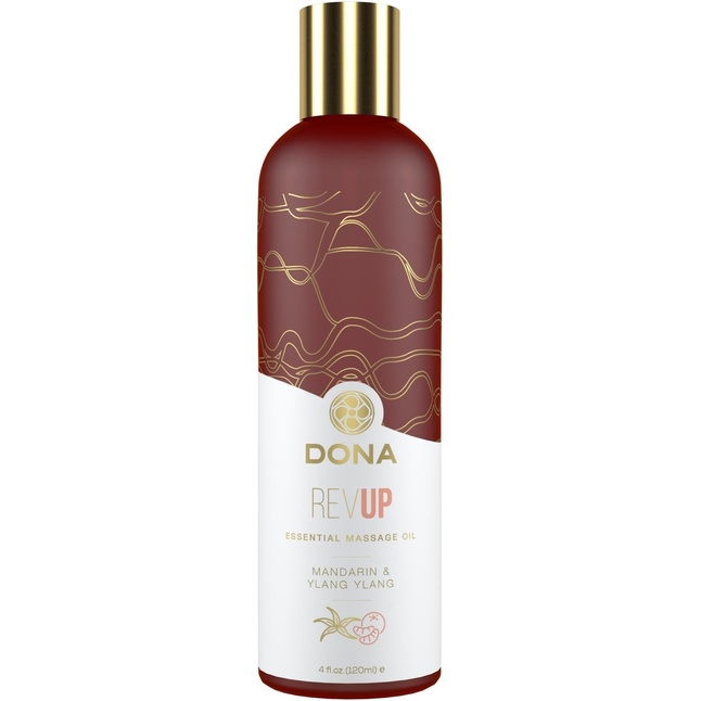 Массажное масло Essential Massage Oil с ароматом мандарина и иланг-иланга - 120 мл - DONA