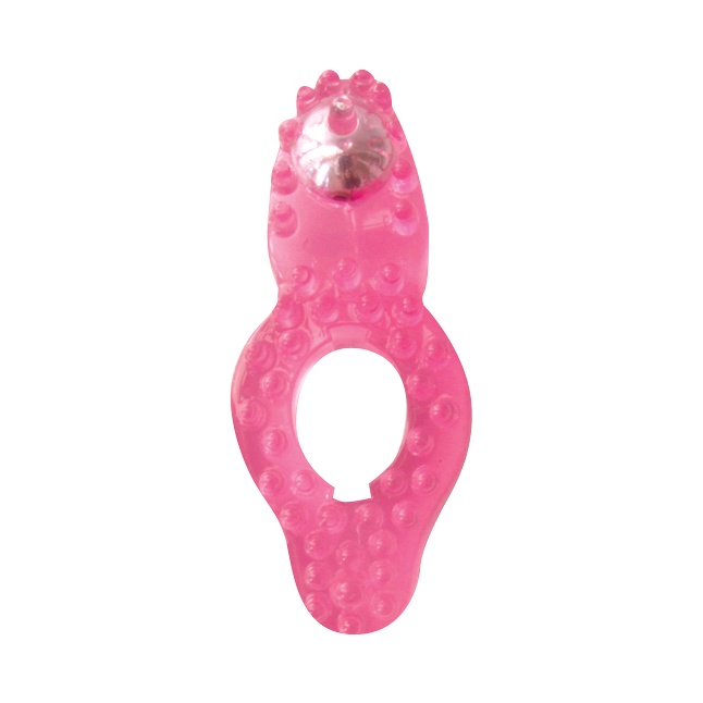Розовое эрекционное кольцо Super Stretchy Cockring - M.E.D.