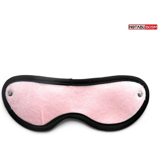Розово-черная текстильная маска на резинке - NOTABU