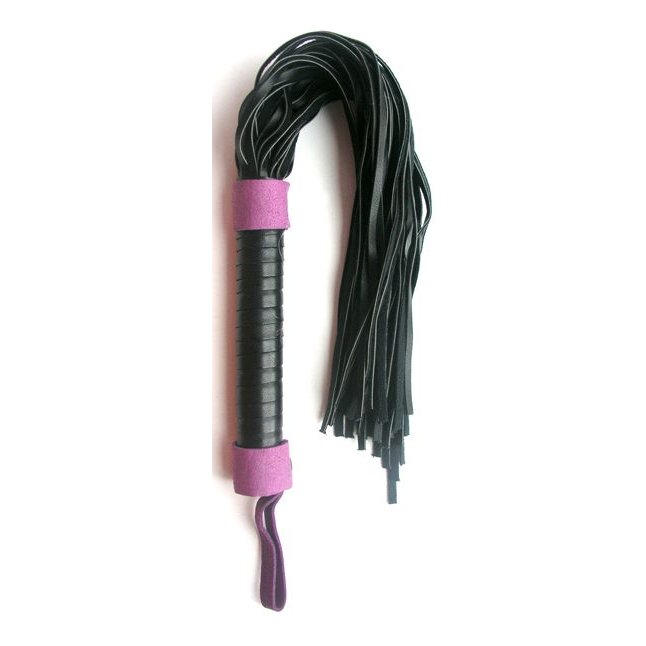 Черно-фиолетовая плетка Notabu - 45 см - NOTABU