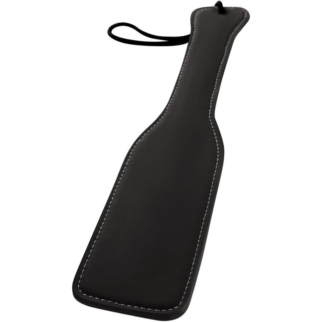 Черная плоская шлепалка Bondage Paddle - 31,7 см - Renegade