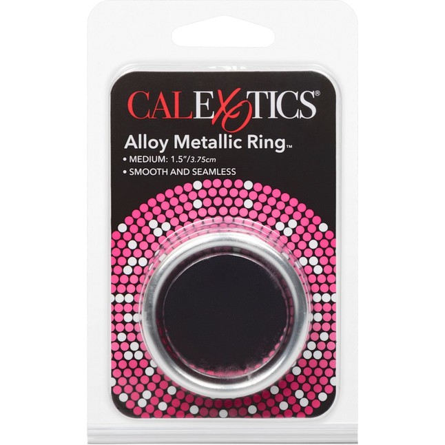 Серебристое эрекционное кольцо Alloy Metallic Ring Medium - Alloy Metallic Ring. Фотография 4.
