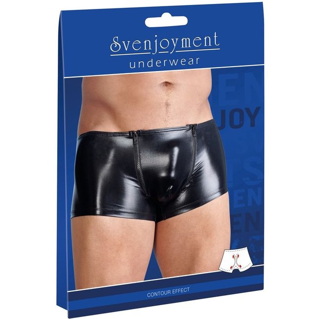 Эффектные мужские трусы с wet-look эффектом - Svenjoyment underwear. Фотография 5.
