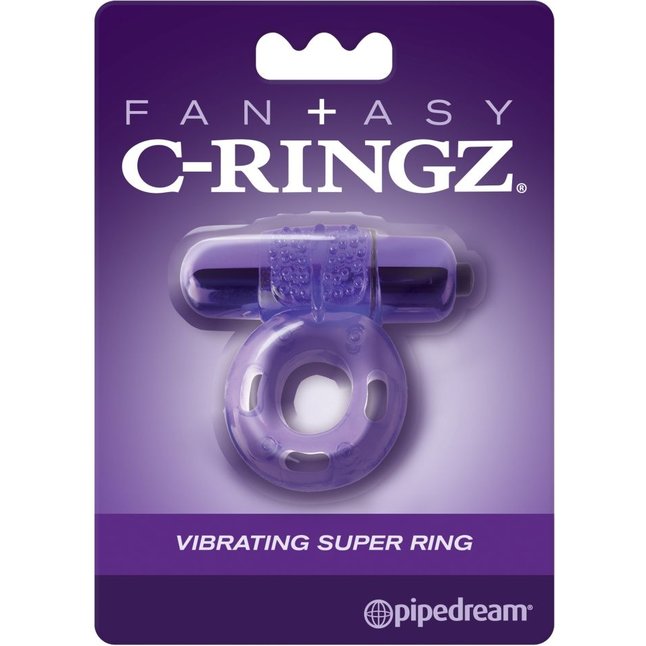 Фиолетовое виброкольцо Vibrating Super Ring - Fantasy C-Ringz. Фотография 3.