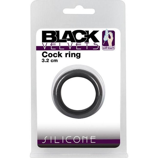 Чёрное эрекционное кольцо Penisring - You2Toys. Фотография 2.