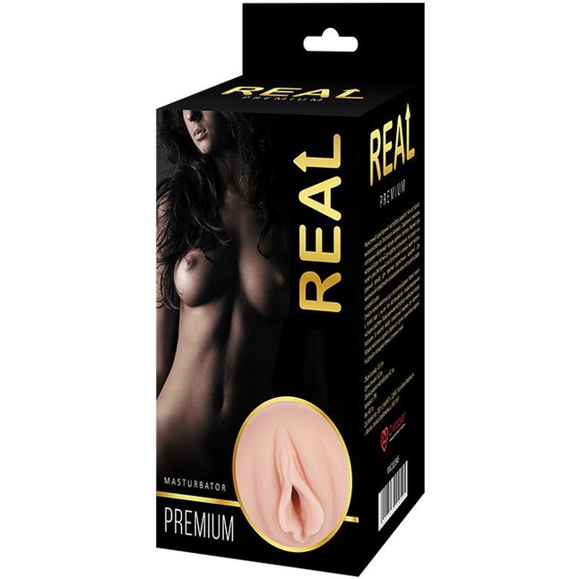 Реалистичный односторонний мастурбатор-вагина Real Women Dual Layer с двойной структурой. Фотография 11.