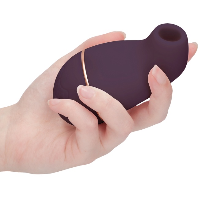 Фиолетовый клиторальный вакуум-волновой массажер Irresistible Kissable. Фотография 3.