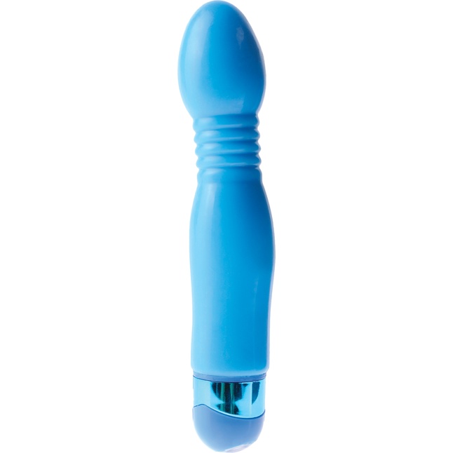 Голубой гибкий вибромассажер Powder Puff Massager - 17,1 см - Classix