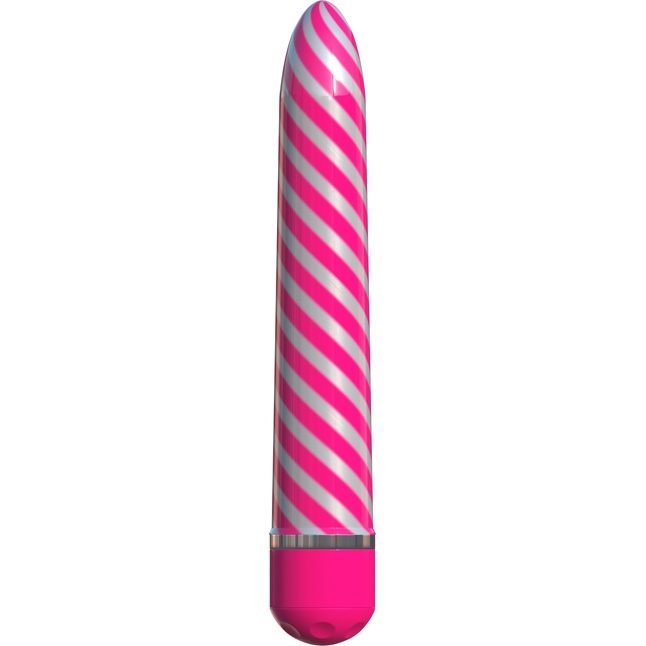 Розовый вибратор Sweet Swirl Vibrator - 21,3 см - Classix