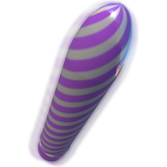 Фиолетовый вибратор Sweet Swirl Vibrator - 21,3 см - Classix. Фотография 2.