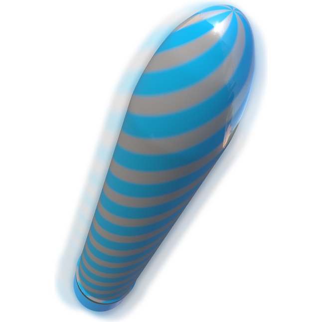 Голубой вибратор Sweet Swirl Vibrator - 21,3 см - Classix. Фотография 2.