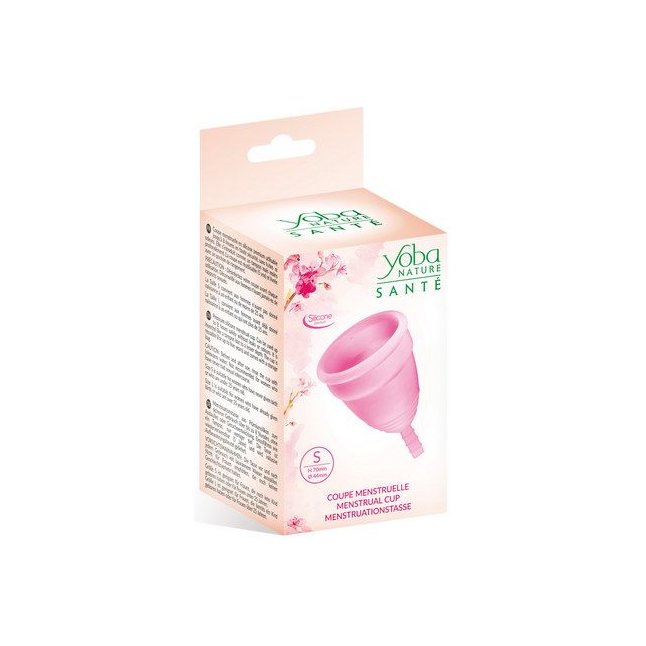 Розовая менструальная чаша Yoba Nature Coupe - размер S. Фотография 2.