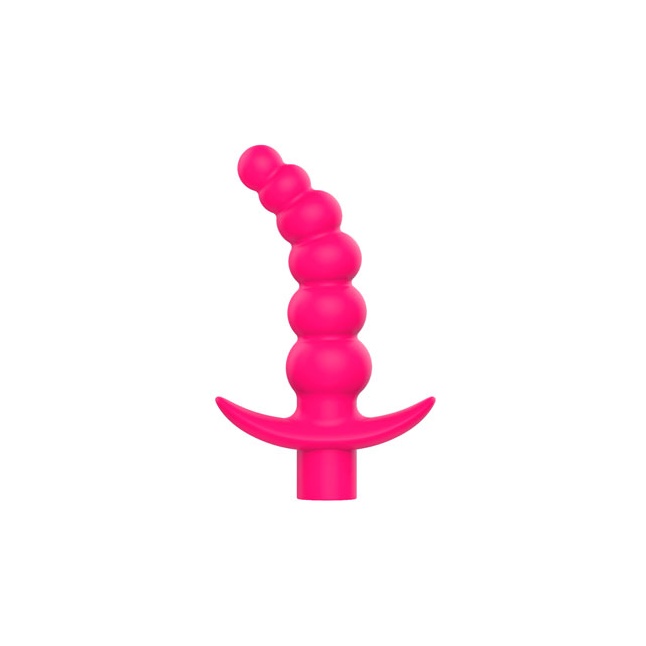 Розовая вибрирующая анальная елочка Sweet Toys - 10,8 см - SWEET TOYS