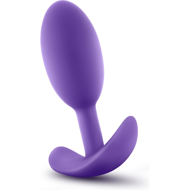 Фиолетовая анальная пробка Wearable Vibra Slim Plug Medium - 10,1 см. - Luxe. Фотография 2.