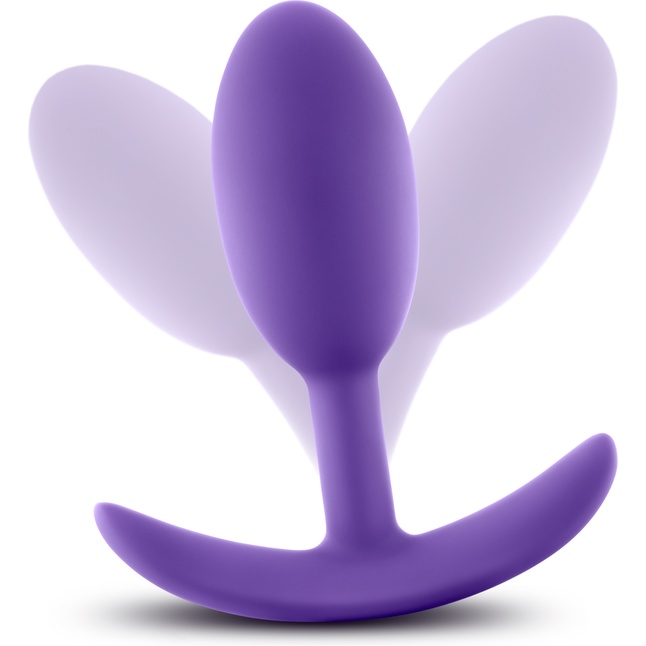Фиолетовая анальная пробка Wearable Vibra Slim Plug Medium - 10,1 см. - Luxe. Фотография 3.